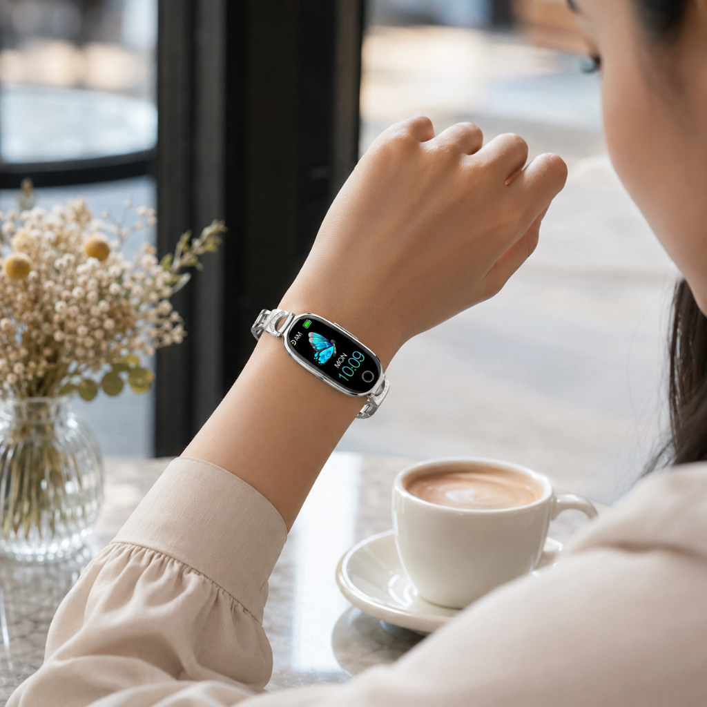 Wearable Fitness Band with Activity and Heart Rate Tracking