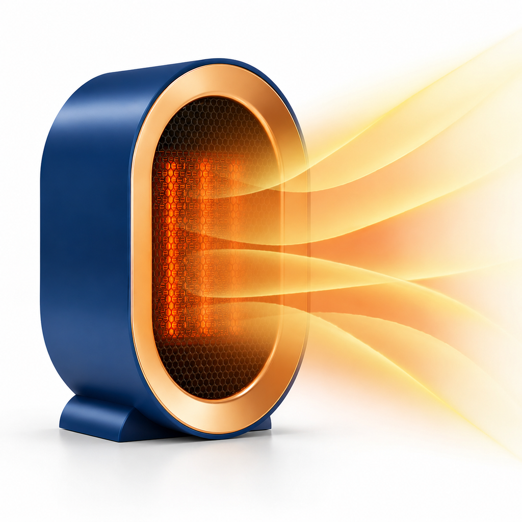 Compact Fast-Heating Desktop Space Heater