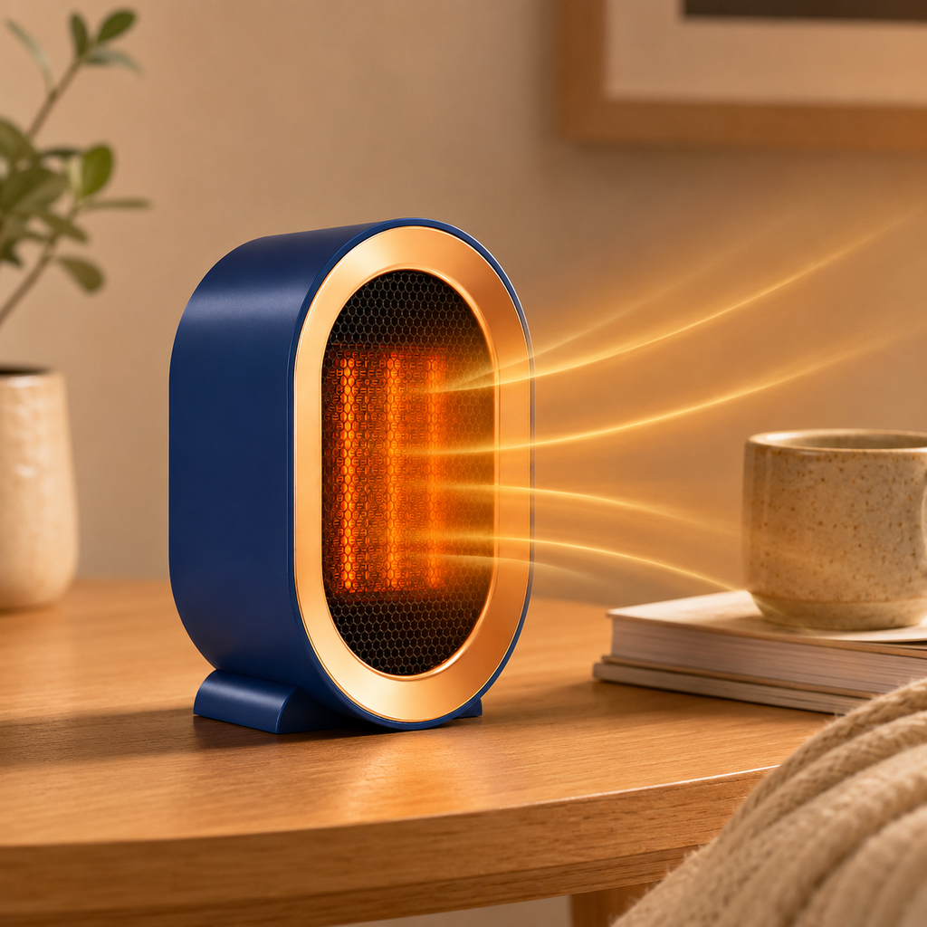 Compact Fast-Heating Desktop Space Heater