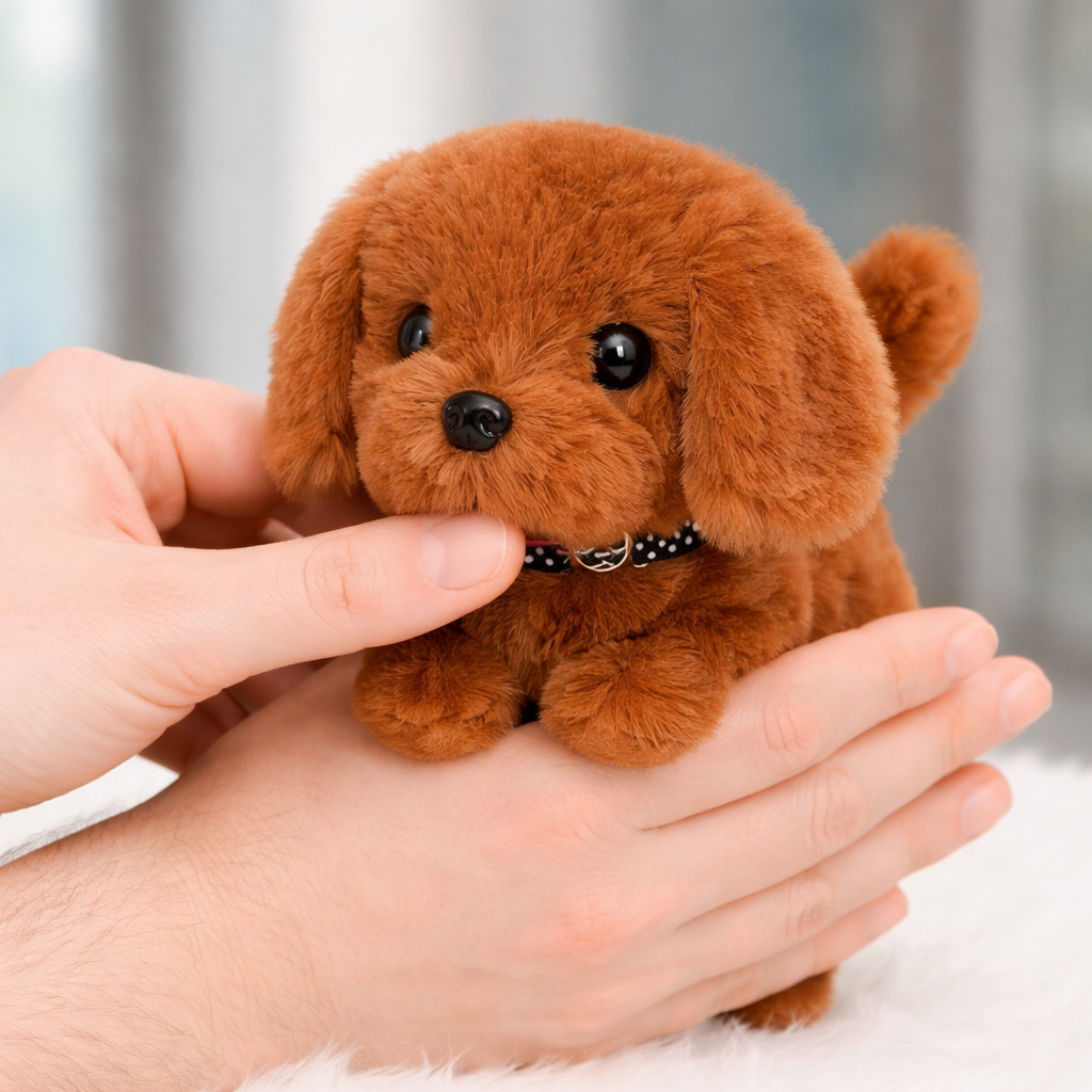 Interactive Walking Barking Plush Puppy Toy
