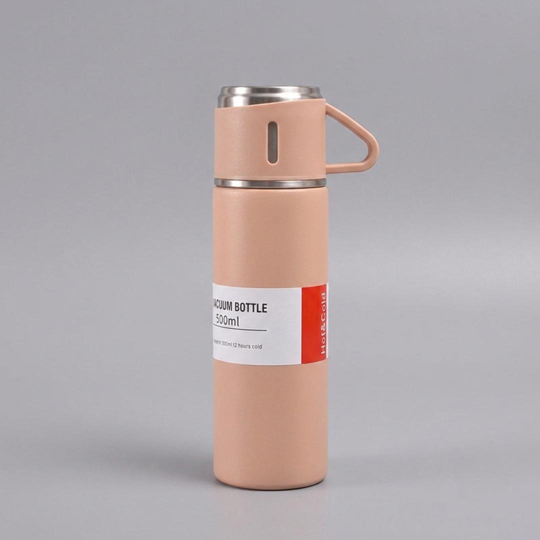 Insulated Stainless Steel Flask Set for Outdoor Adventures