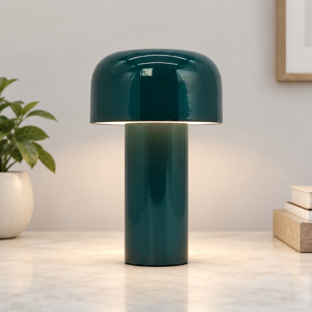 Rechargeable LED Mushroom Accent Lamp with Acrylic Shade