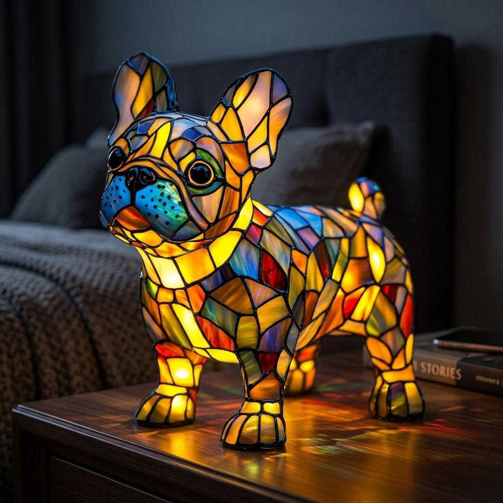 Decorative Stained Glass Animal Night Lamp