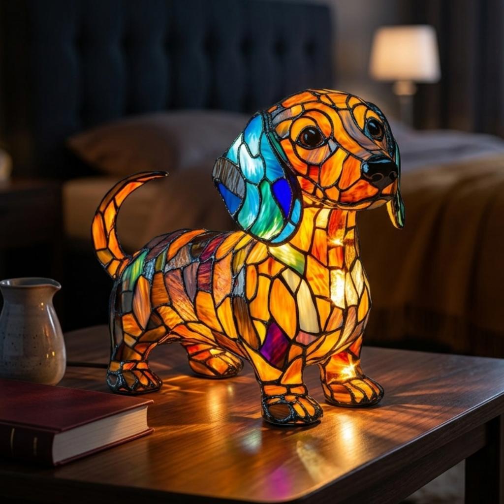 Decorative Stained Glass Animal Night Lamp