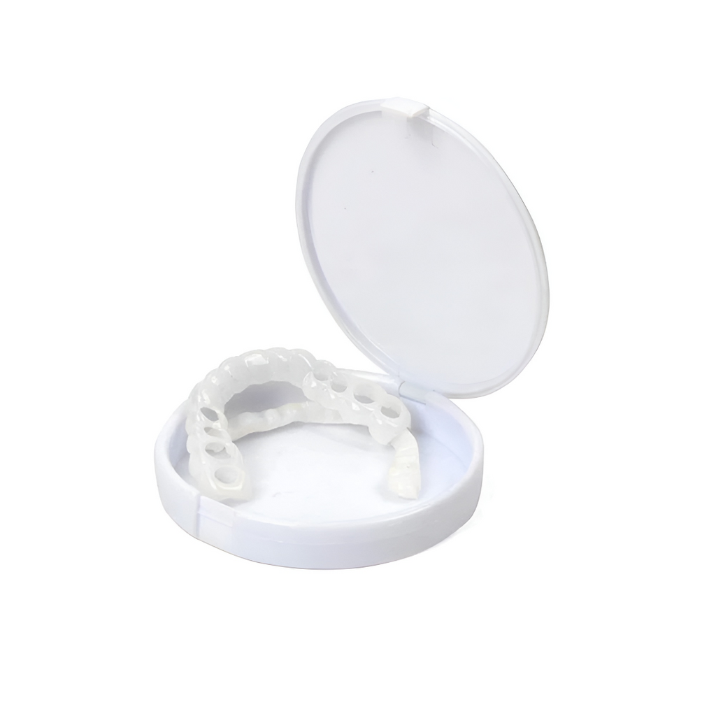 Snap-On Cosmetic Tooth Veneers for Instant Smile Cover