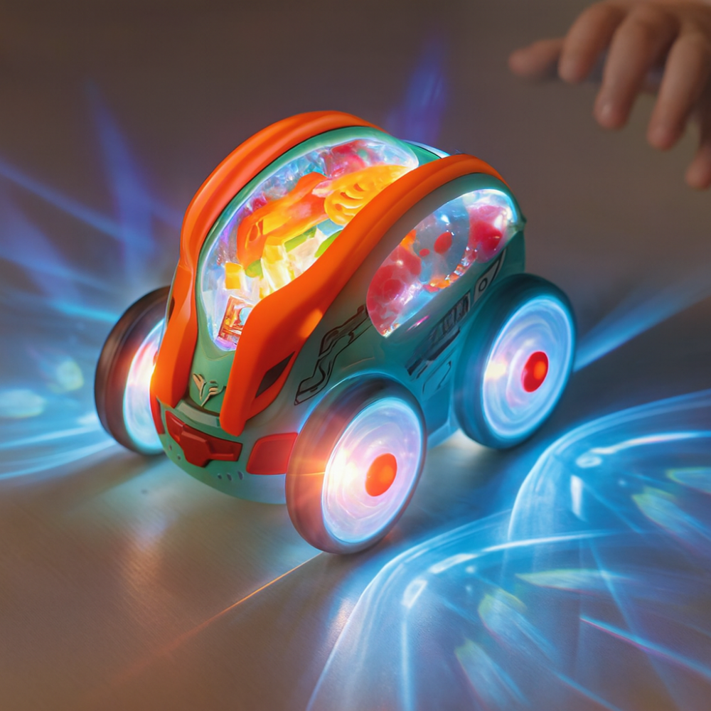 Toy Car Light Up Spinning Toddler Vehicle Music Lights