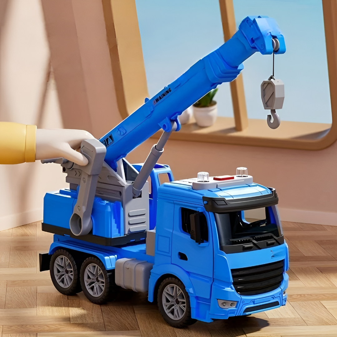Toy Crane Truck Construction Vehicle Lights Sound