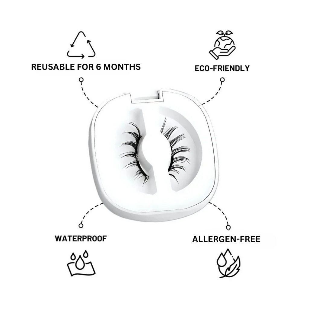 Reusable Magnetic Lashes with Natural Finish