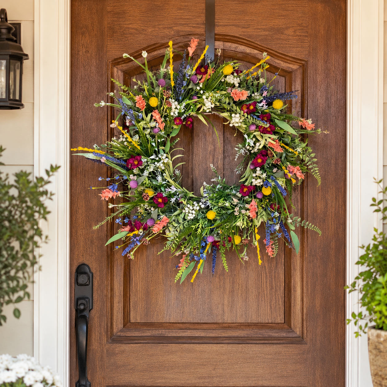 Handmade Floral Wreath for Front Door