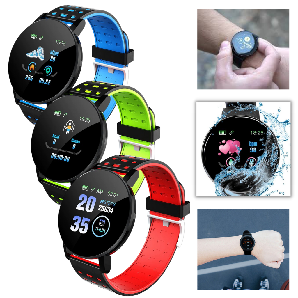 Waterproof Fitness Smartwatch with Heart & Sleep Tracking