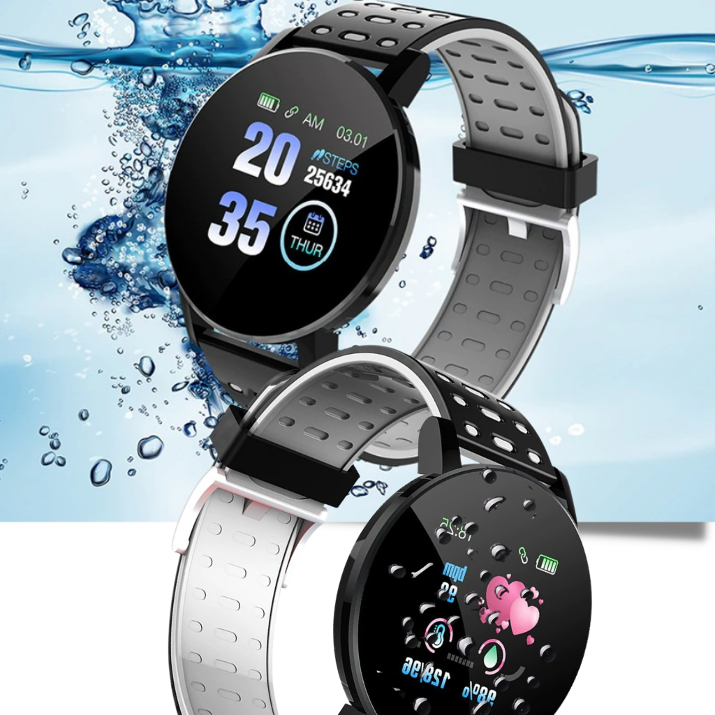 Waterproof Fitness Smartwatch with Heart & Sleep Tracking