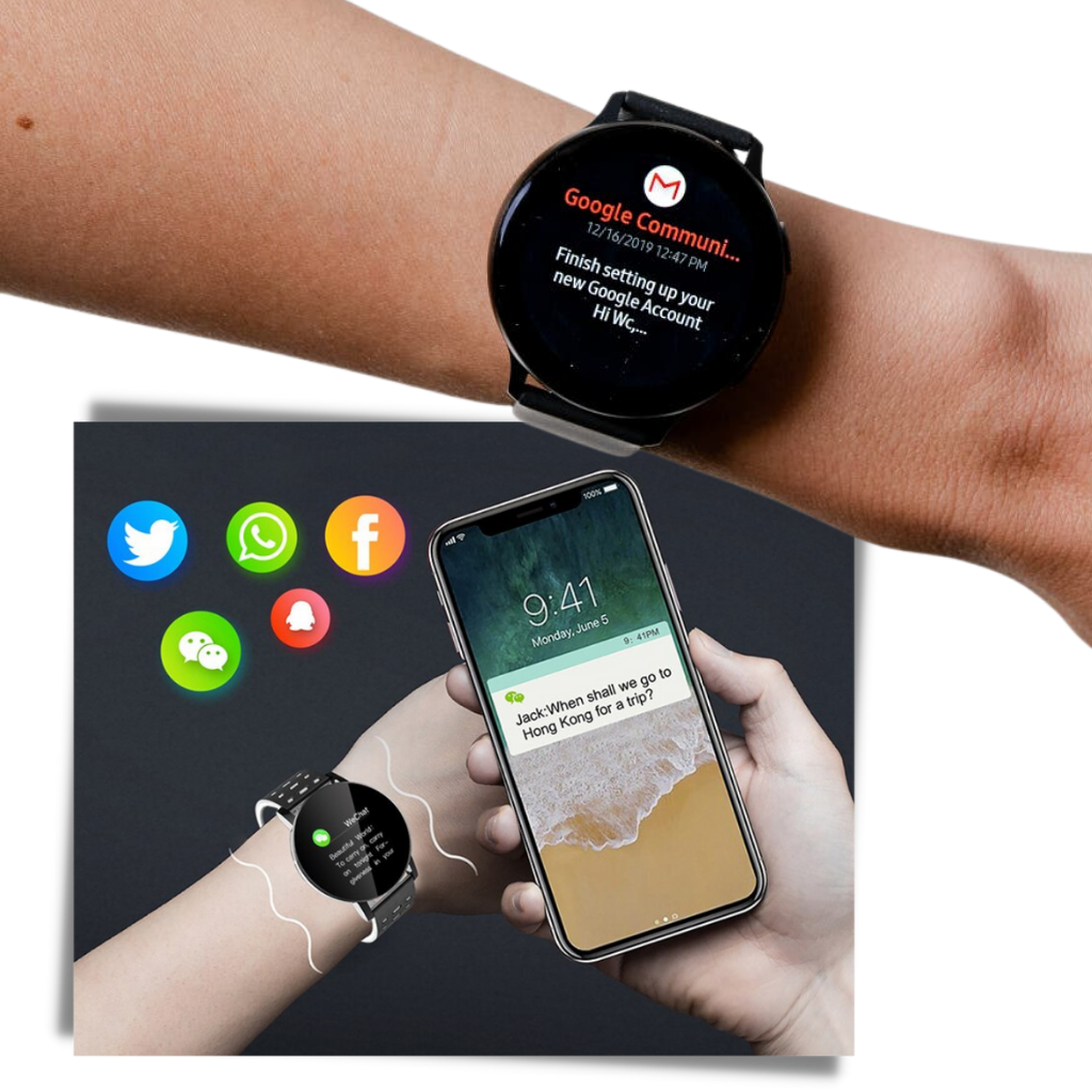Waterproof Fitness Smartwatch with Heart & Sleep Tracking