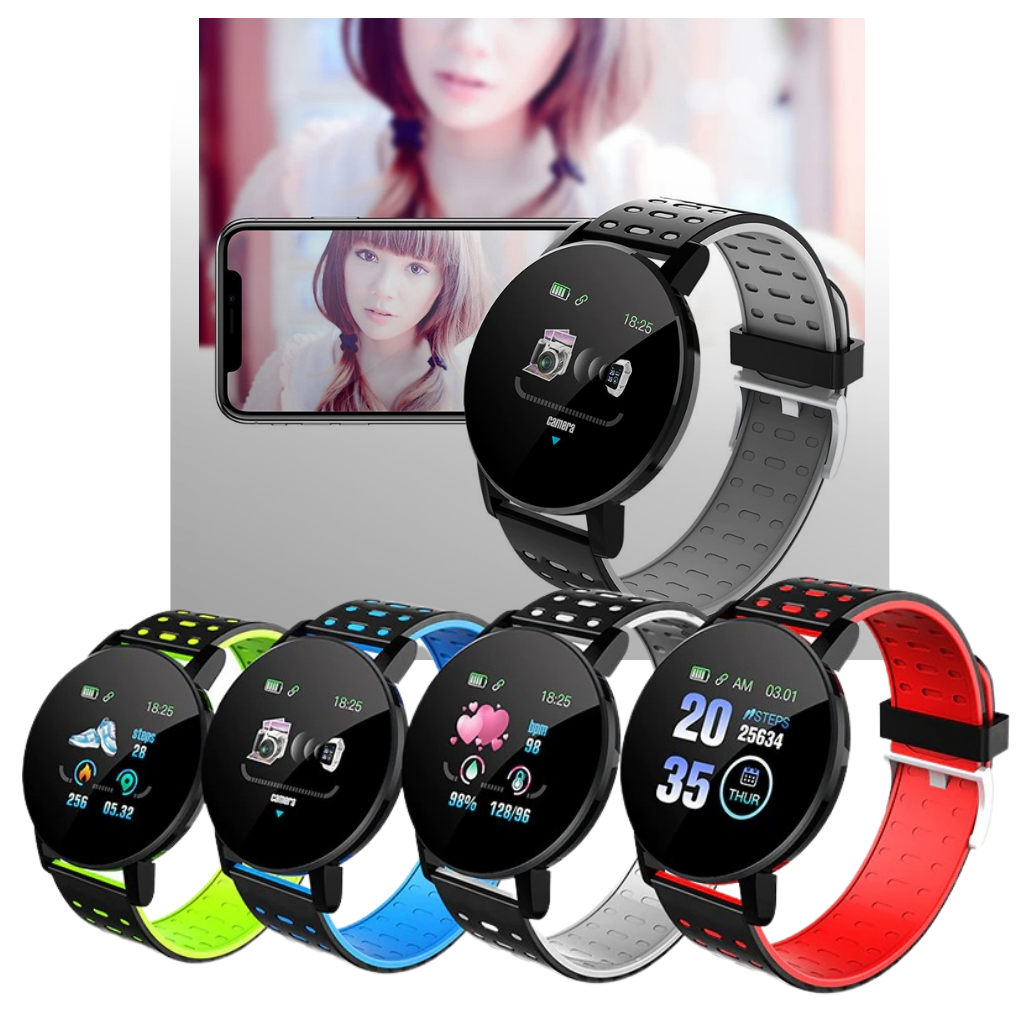 Waterproof Fitness Smartwatch with Heart & Sleep Tracking