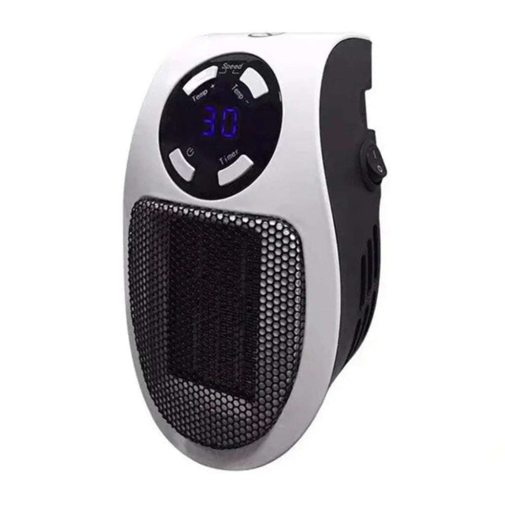 Wall-Plug Electric Space Heater with Remote and Timer