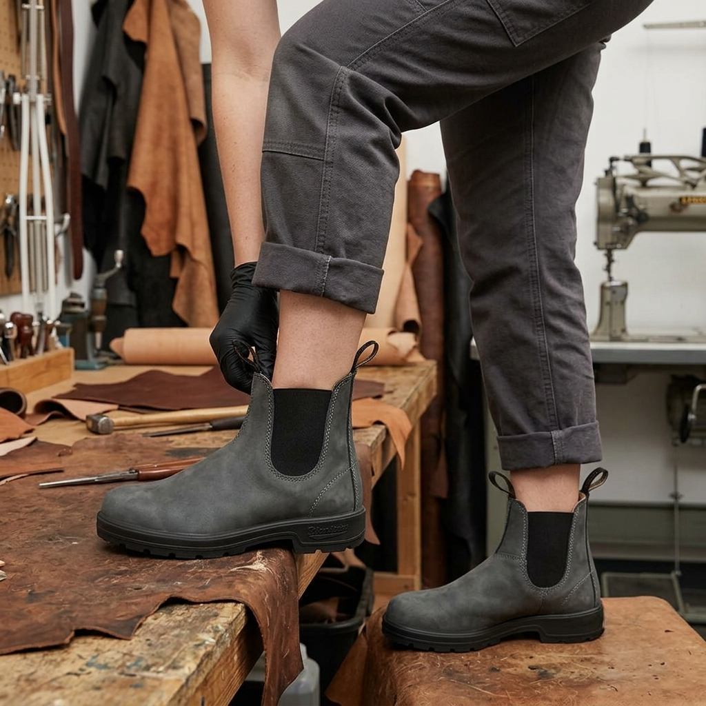 Waterproof Slip-On Ankle Boots for Women