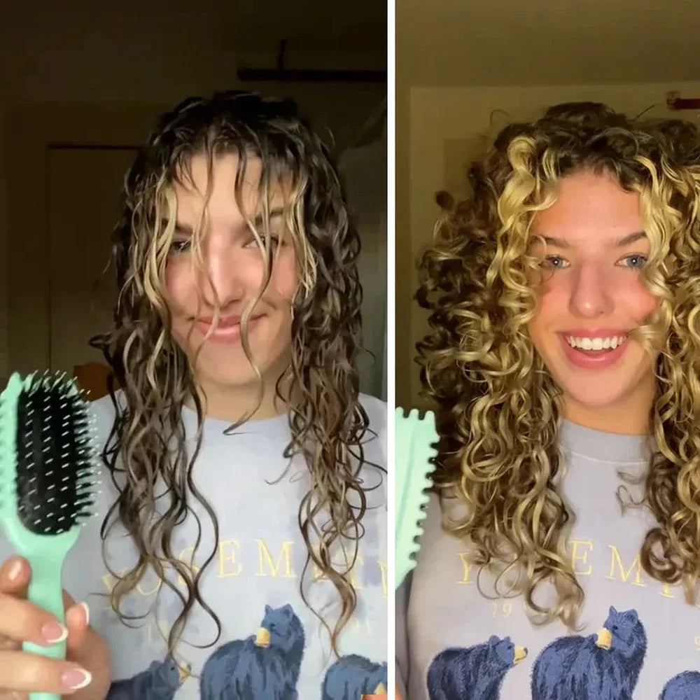 Anti-Frizz Detangling Curl Styling Brush