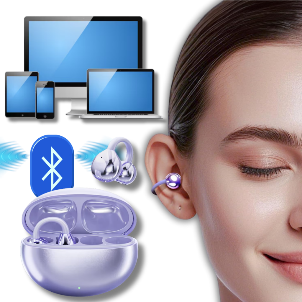 Bluetooth Open-Ear Clip-On Earbuds