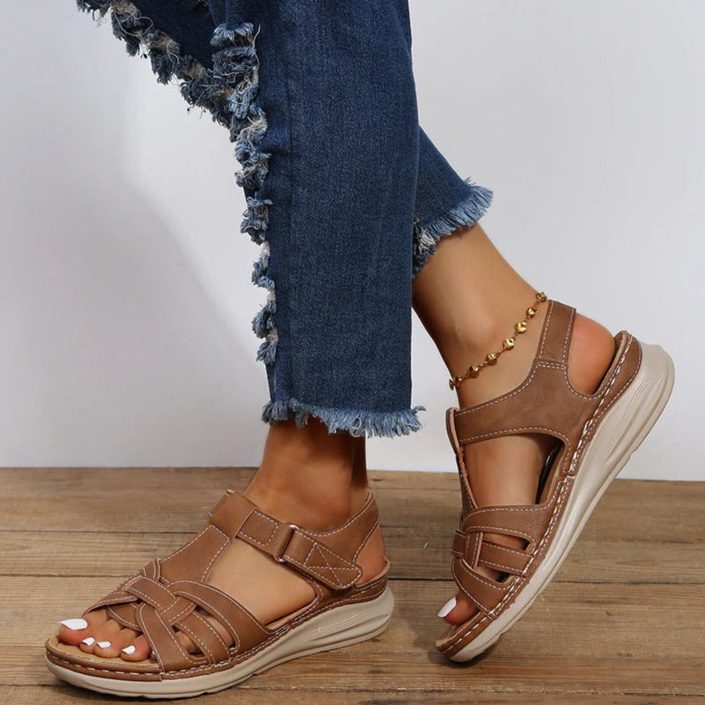 Wide-Fit Arch Support Walking Sandals for Women