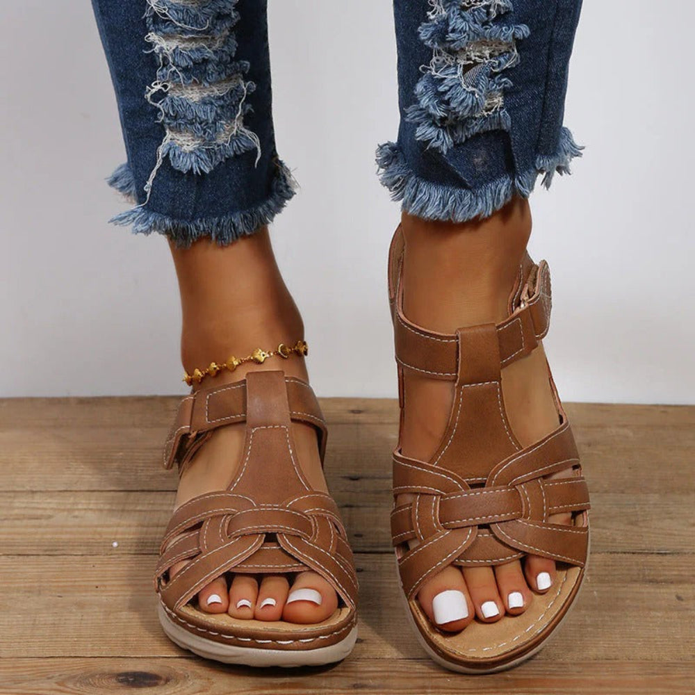 Wide-Fit Arch Support Walking Sandals for Women