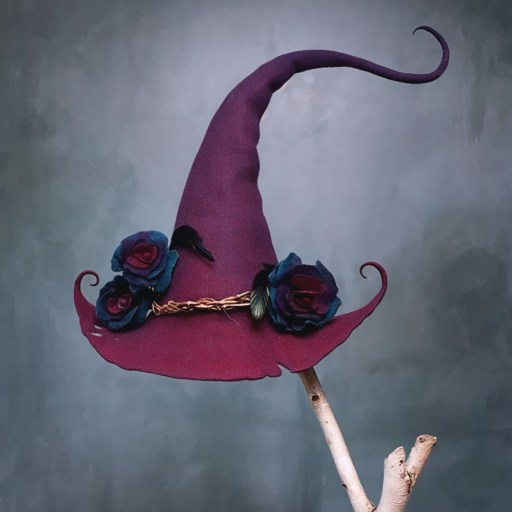 Handmade Felted Merino Wool Witch Hat