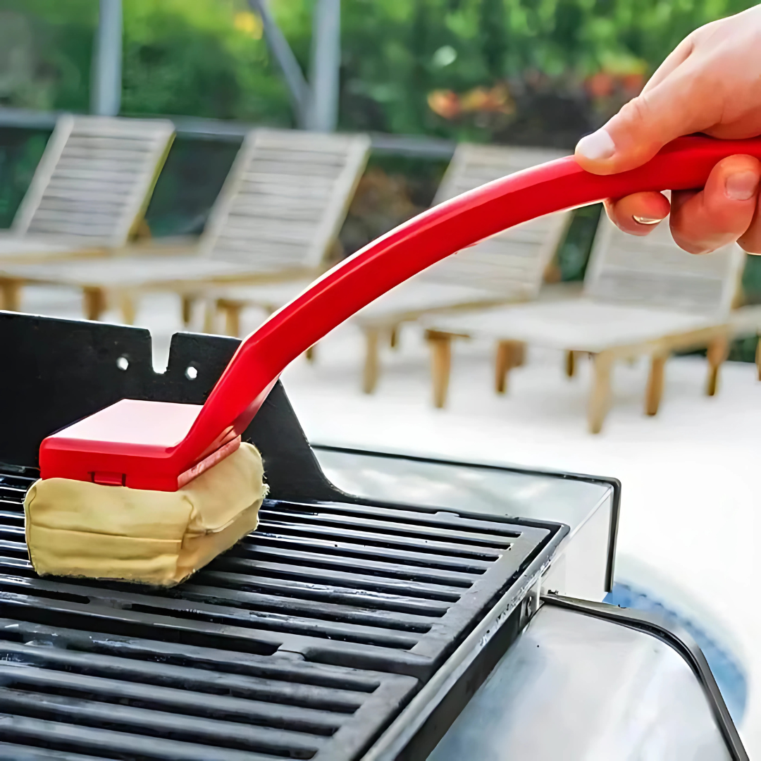 Bristle-Free Steam BBQ Grill Cleaning Brush