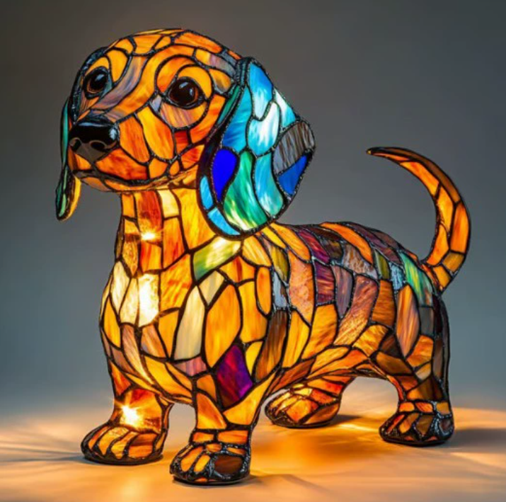Decorative Stained Glass Animal Night Lamp