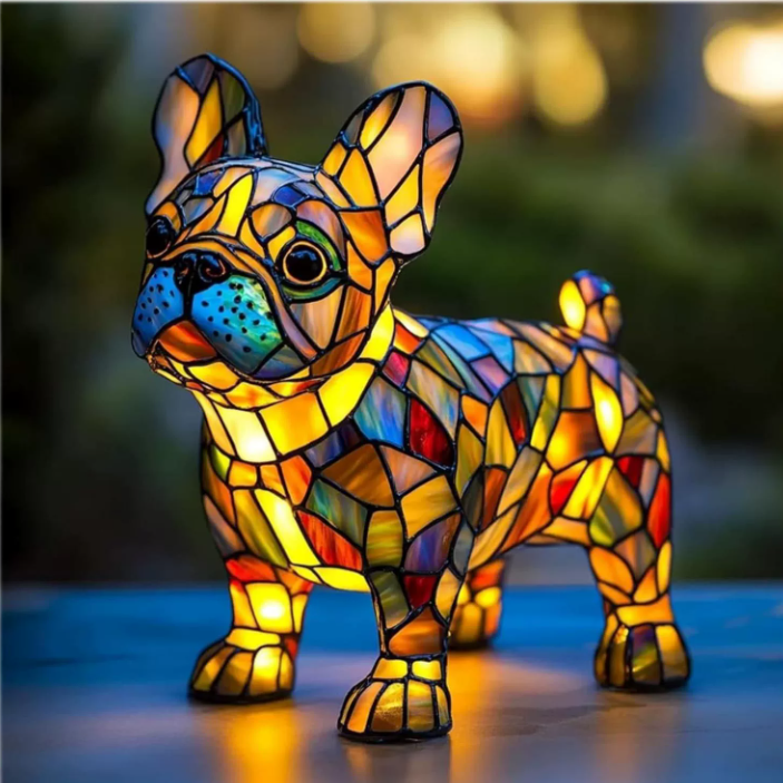 Decorative Stained Glass Animal Night Lamp