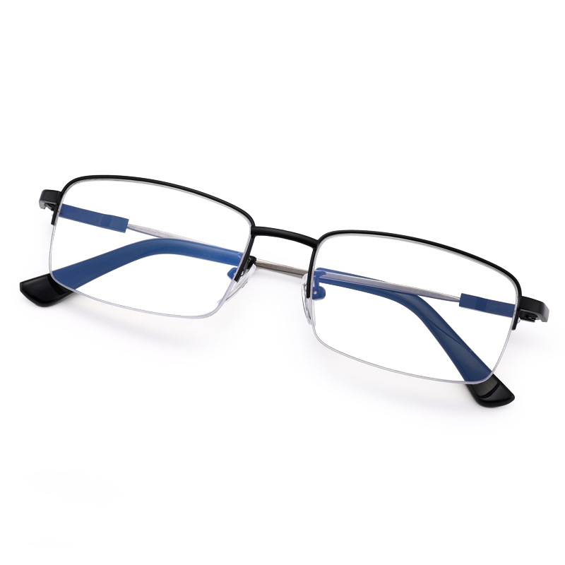Metal Frame Progressive Multifocal Anti-Glare Reading Glasses
