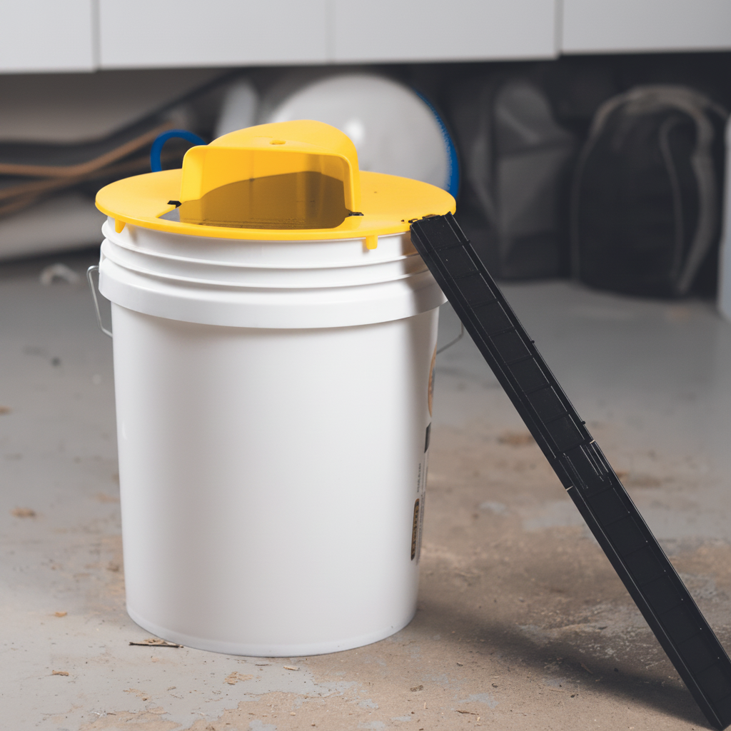 Auto Reset Bucket Lid Rodent Trap