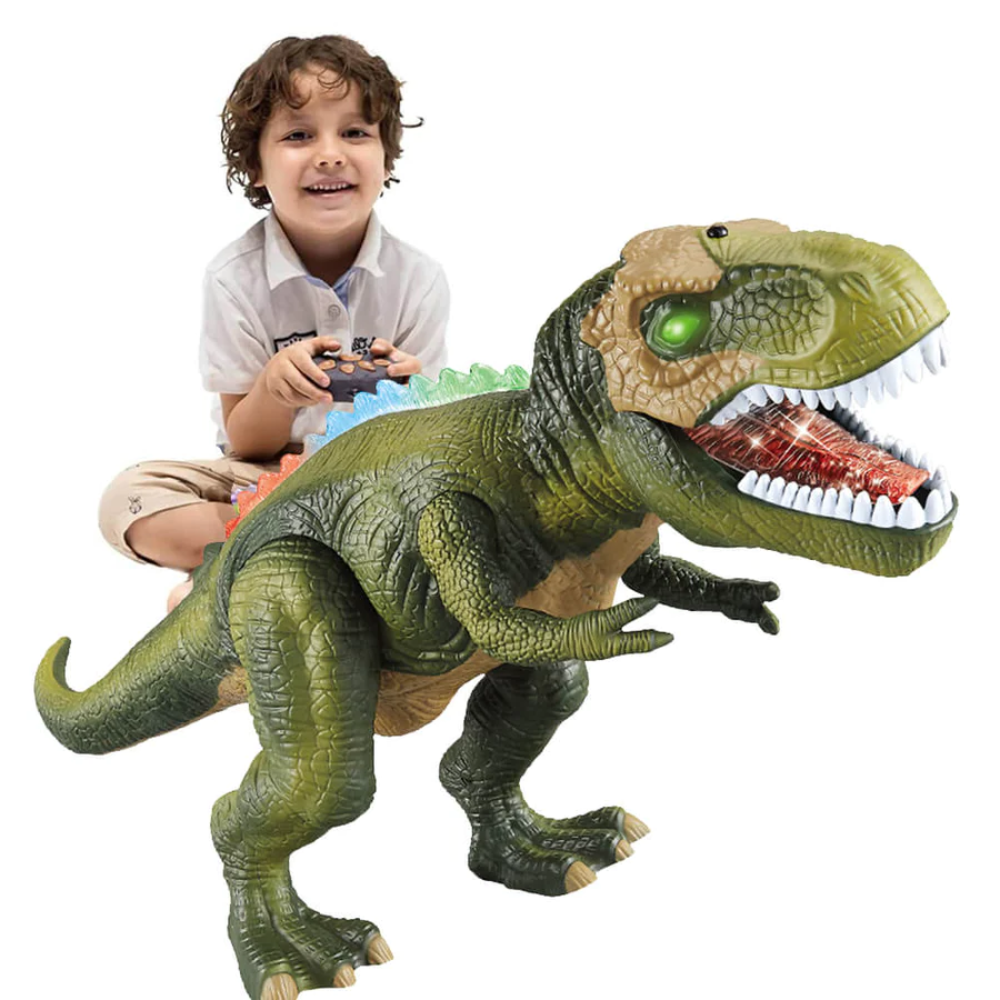 Remote-Controlled Walking and Roaring Dinosaur Figure