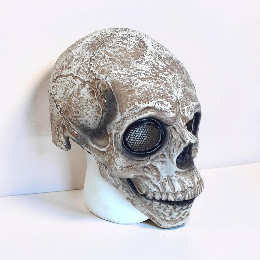 Full Head Skull Costume Mask with Moving Jaw