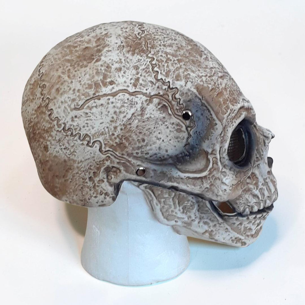 Full Head Skull Costume Mask with Moving Jaw