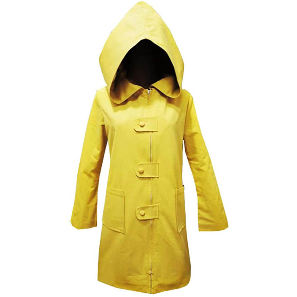 Yellow Hooded Rain Jacket Costume for Halloween