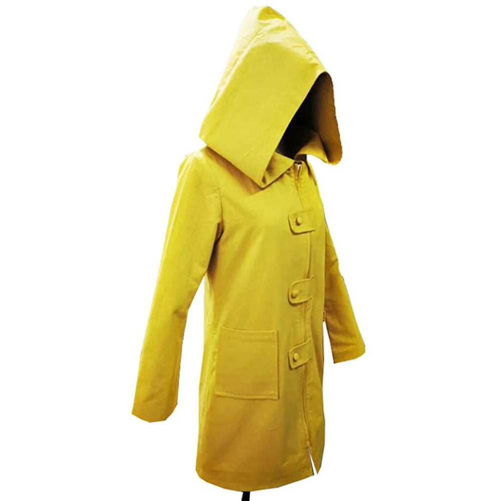 Yellow Hooded Rain Jacket Costume for Halloween