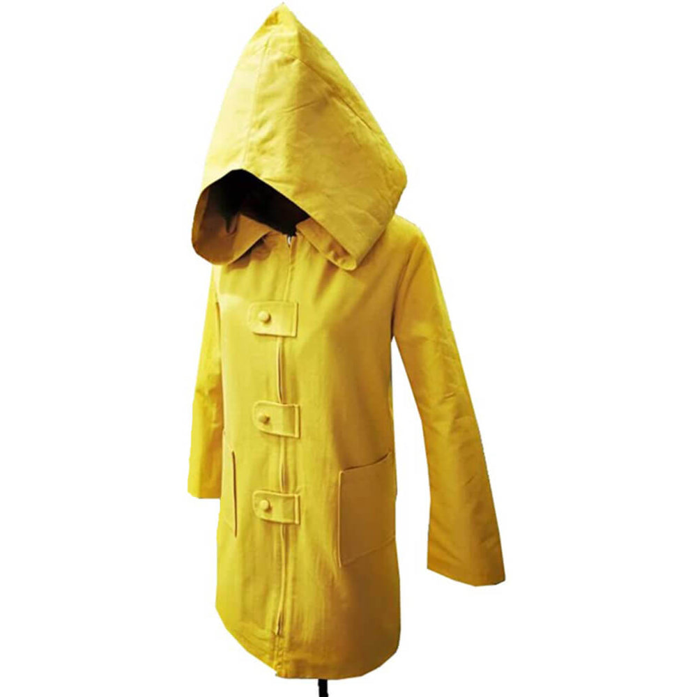 Yellow Hooded Rain Jacket Costume for Halloween