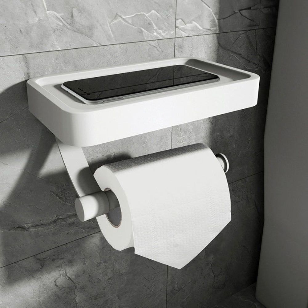 Modern Stainless Wall-Mounted Toilet Paper Shelf