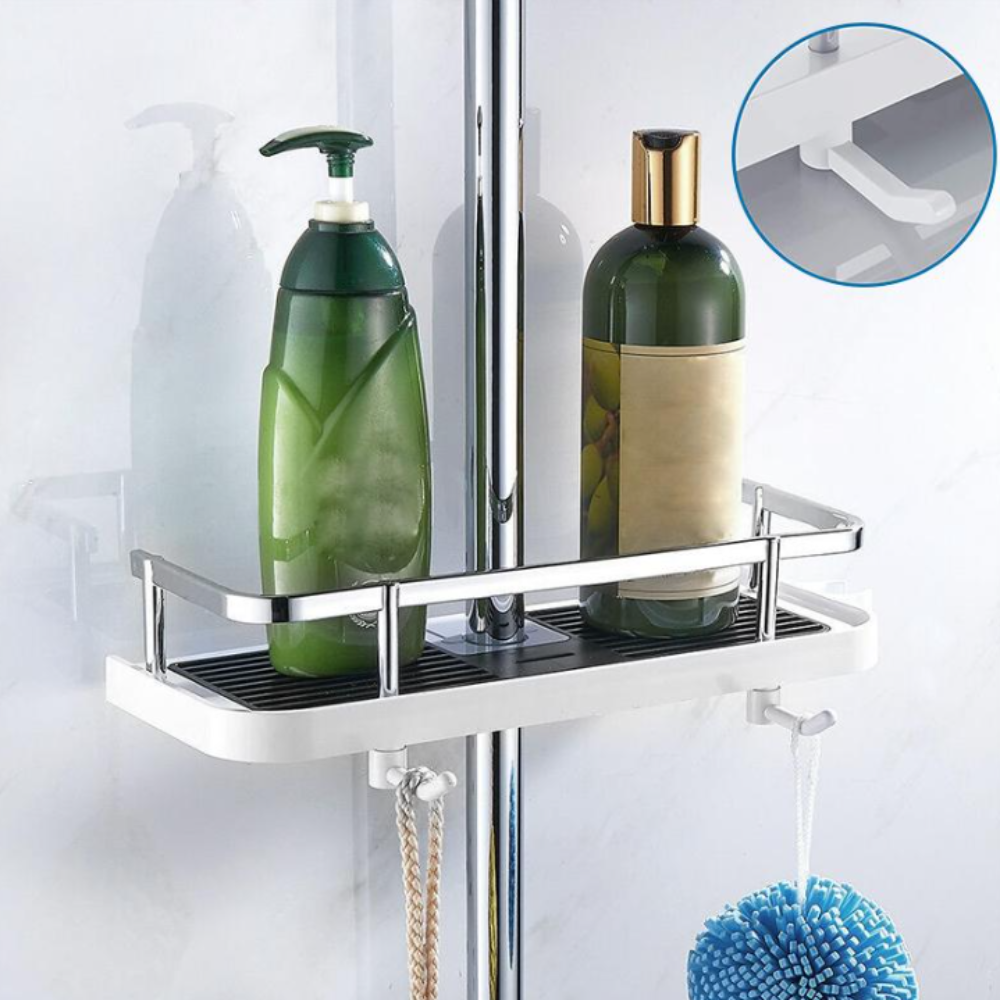 Stainless Steel Shower Caddy Storage Shelf