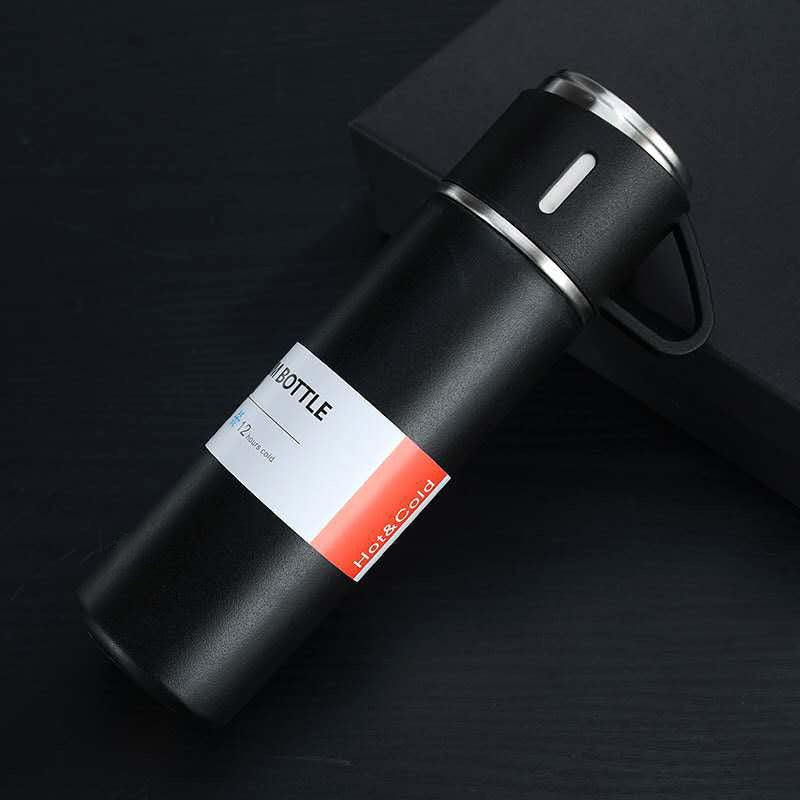 Insulated Stainless Steel Flask Set for Outdoor Adventures