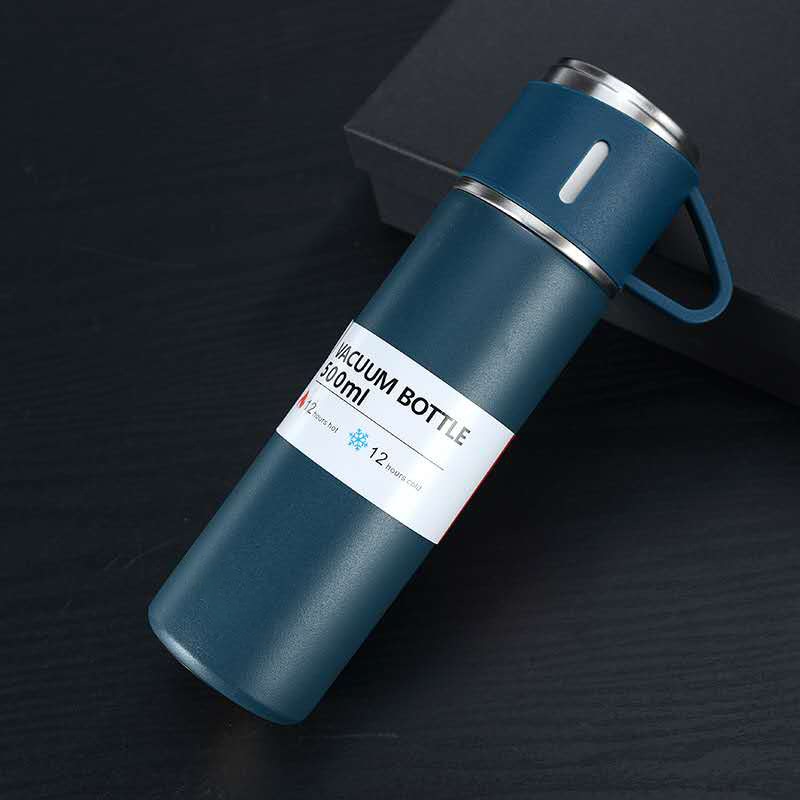 Insulated Stainless Steel Flask Set for Outdoor Adventures