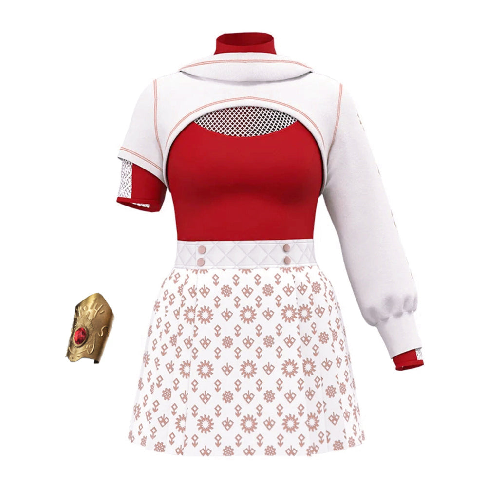 Red Vampire Halloween Costume Outfit