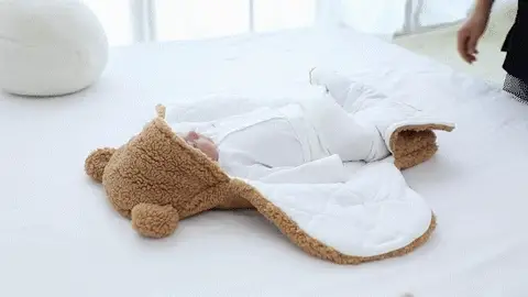 Hooded Baby Fleece Blanket for Winter