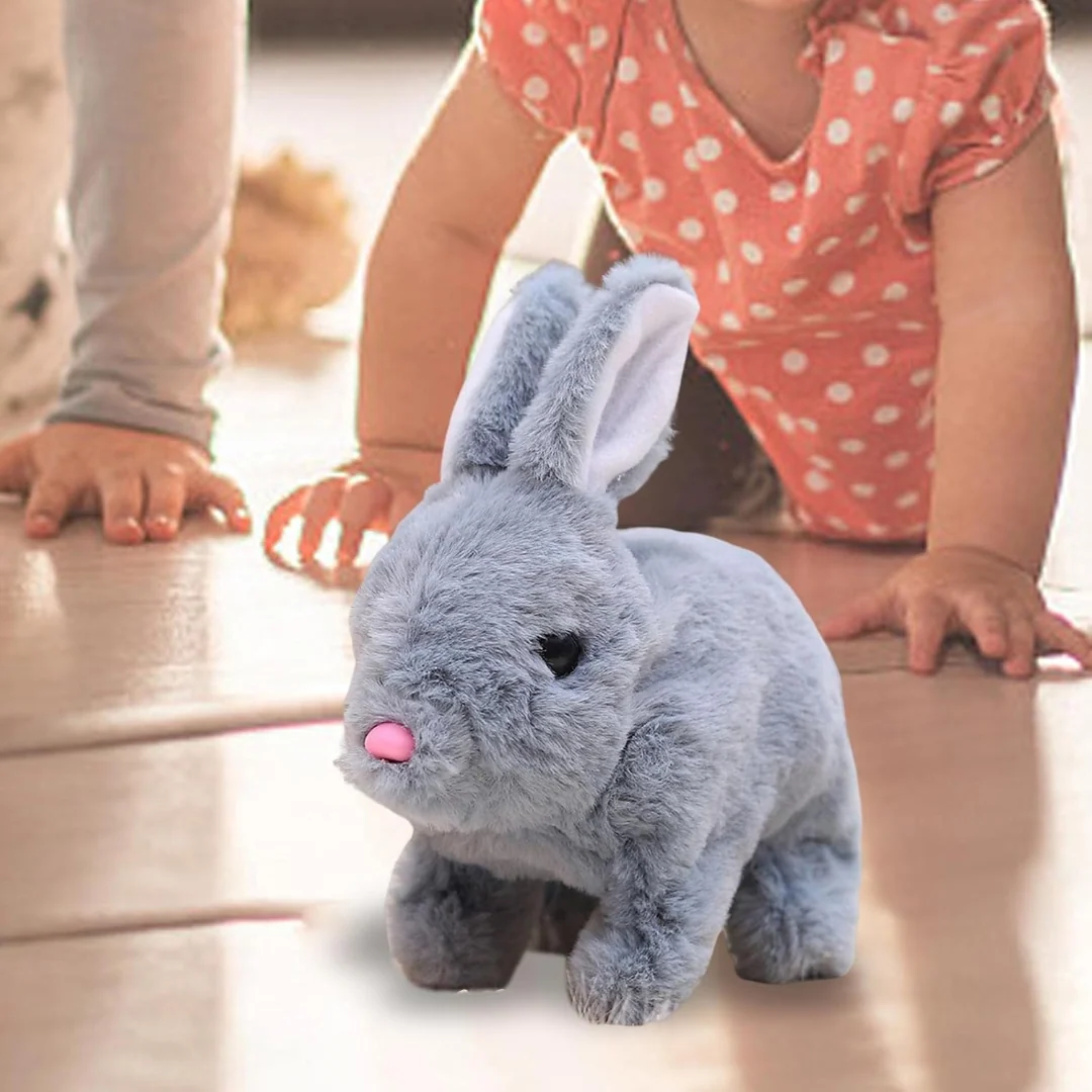 Bunny Toy Interactive Plush Rabbit Realistic Movement Sound