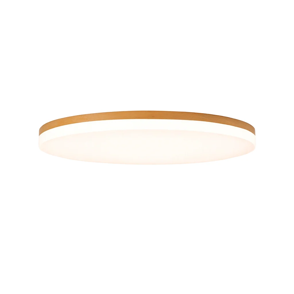 Ceiling Light LED Flush Mount Wood Modern Bedroom Fixture