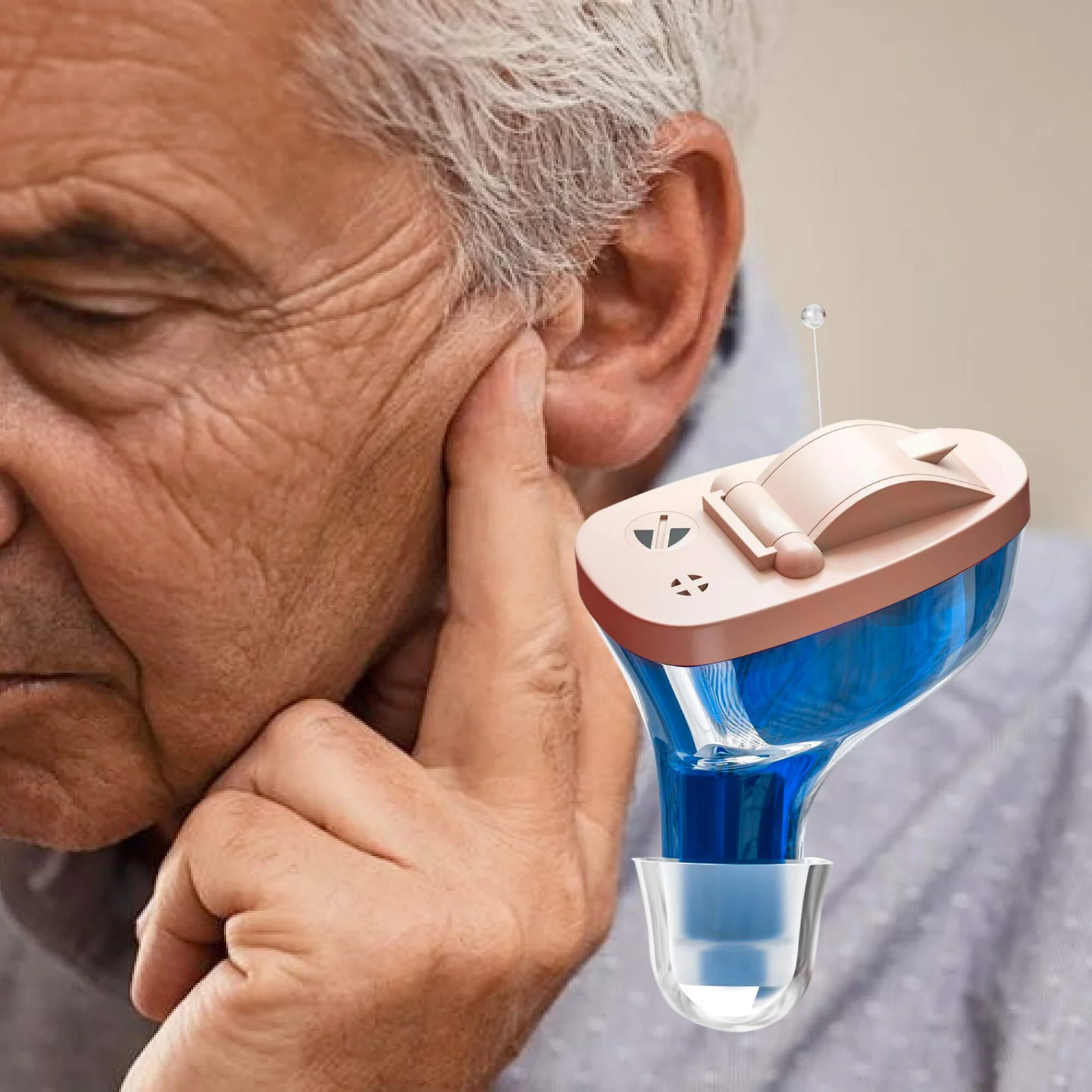 Invisible hearing aid set with accessories