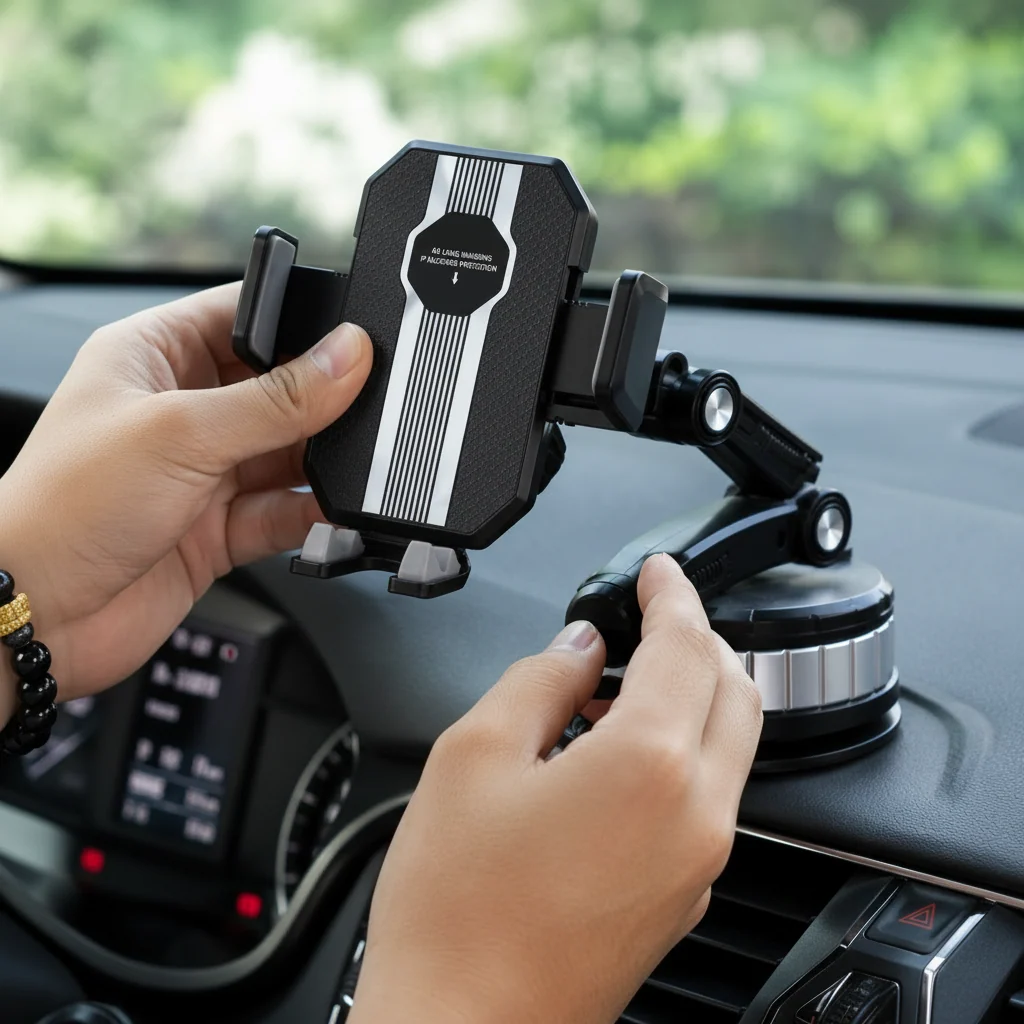 Adjustable Suction Dashboard Car Phone Mount
