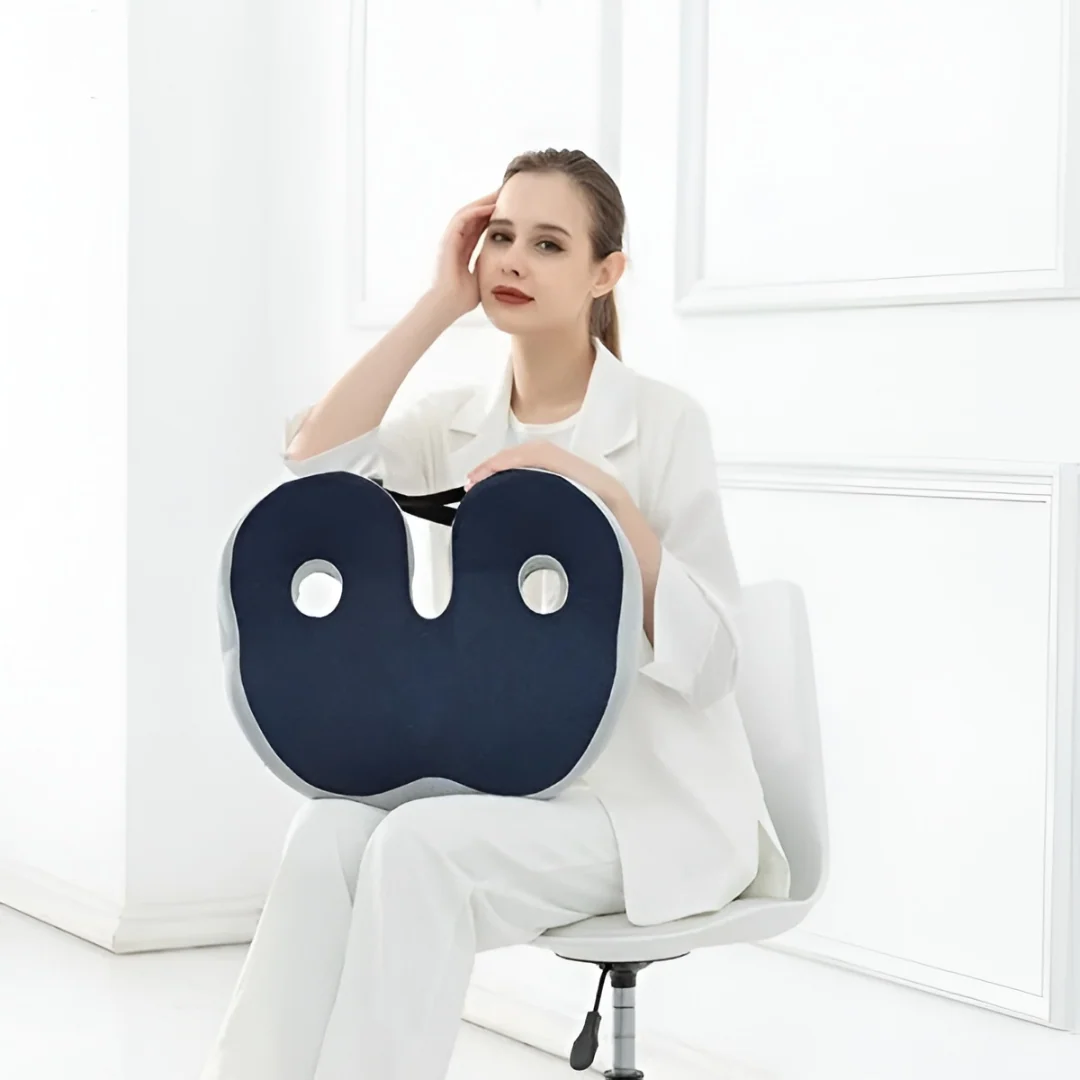 Ergonomic Memory Foam Seat Pad for Tailbone and Sit Bone Support