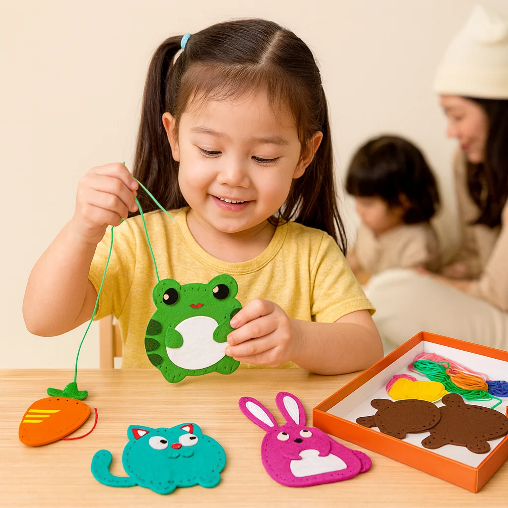 Sewing Kit Kids Felt Animal Craft Set Beginner Activity