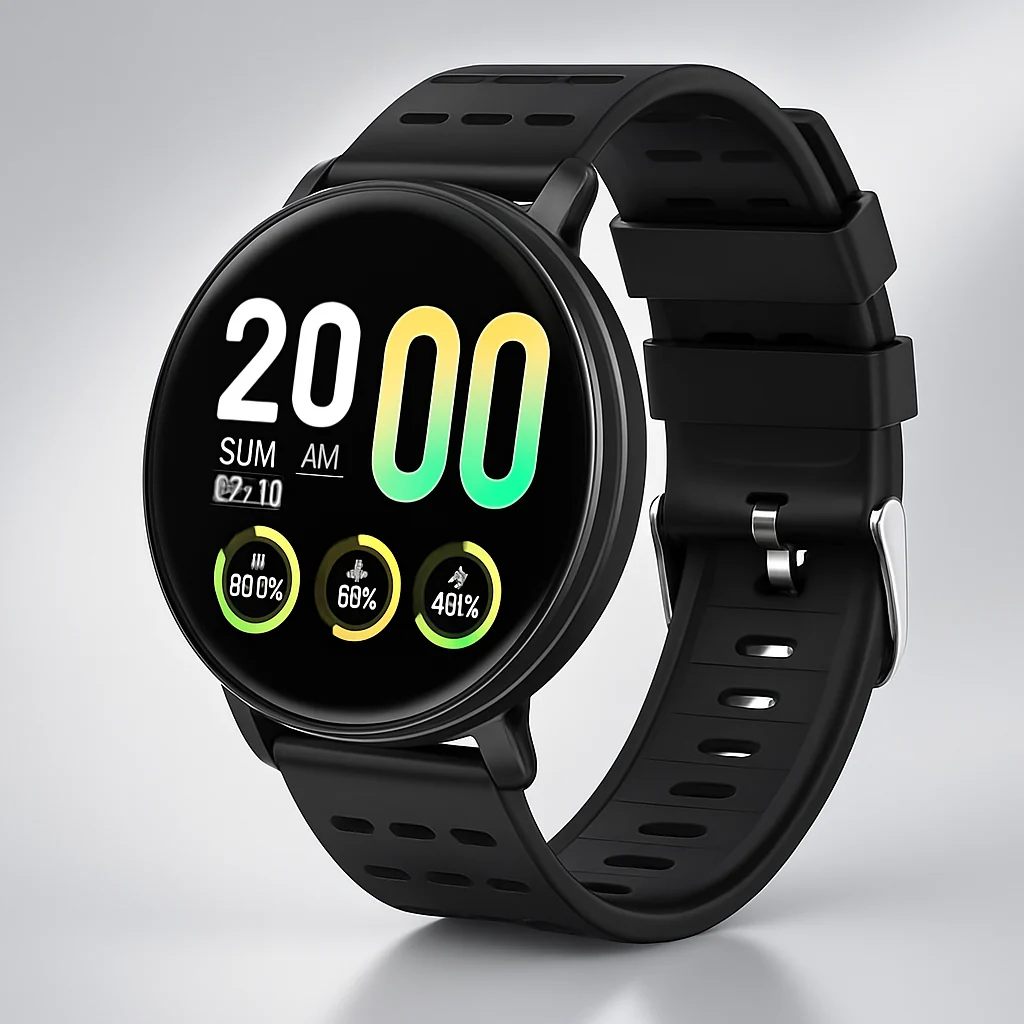 Waterproof Fitness Smartwatch with Heart & Sleep Tracking