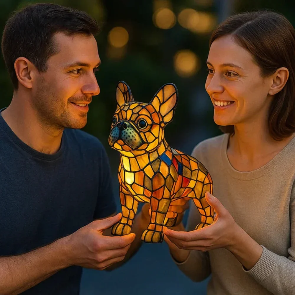 Decorative Stained Glass Animal Night Lamp