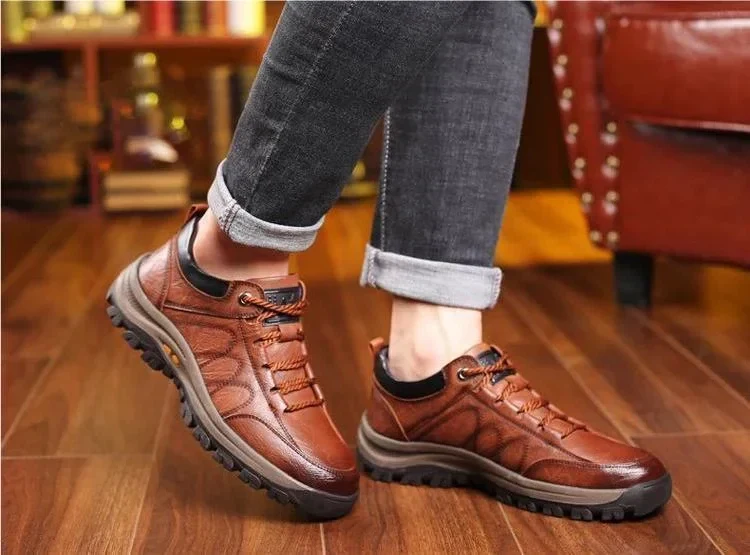 Versatile Leather Arch Support Shoes
